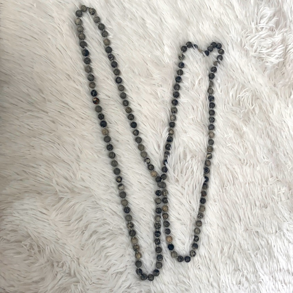 long beaded necklace